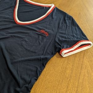 Blue Superdry women's t shirt, US 8